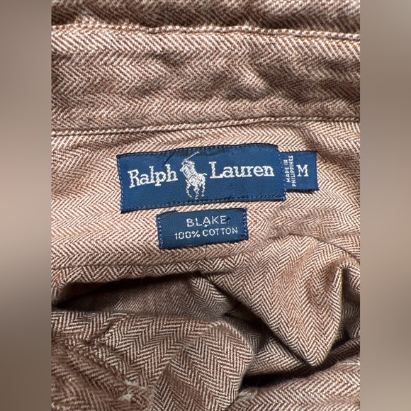 Ralph Lauren Men’s Blake Button Down Long Sleeve Medium Shirt EUC - Picture 5 of 5